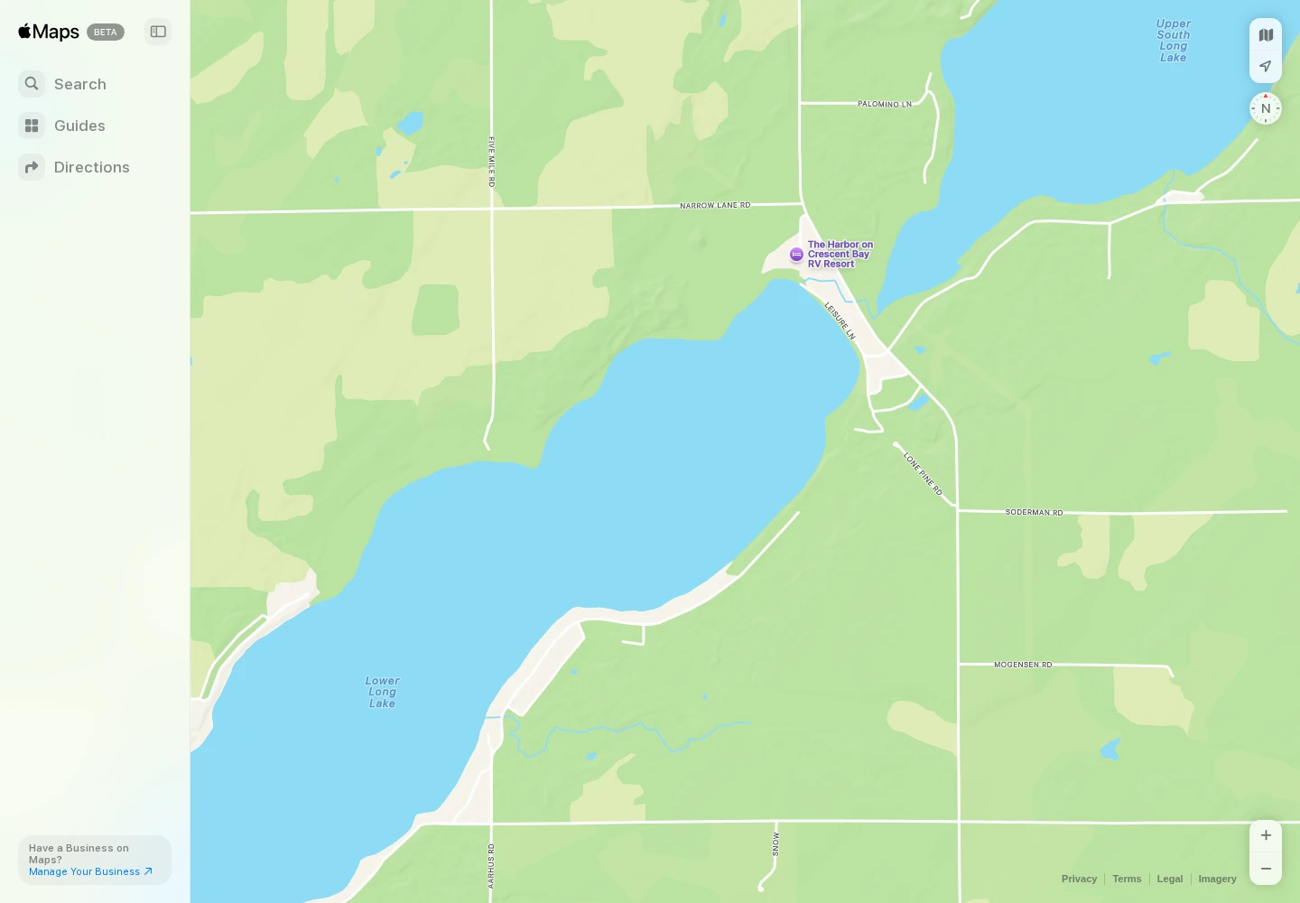 Apple Maps web map