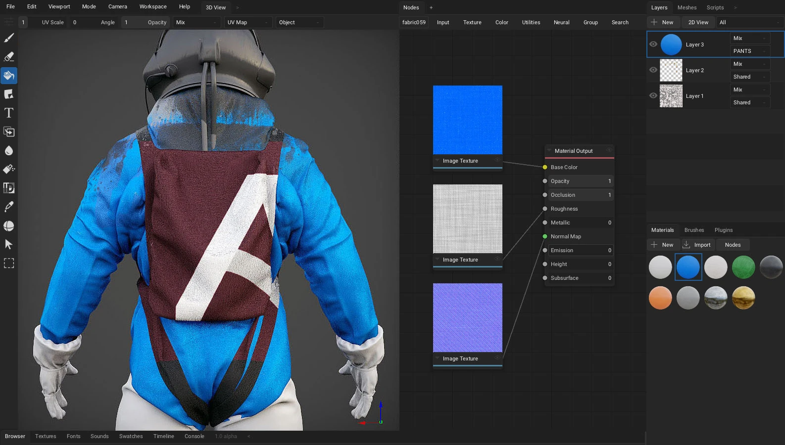 ArmorPaint material node editing