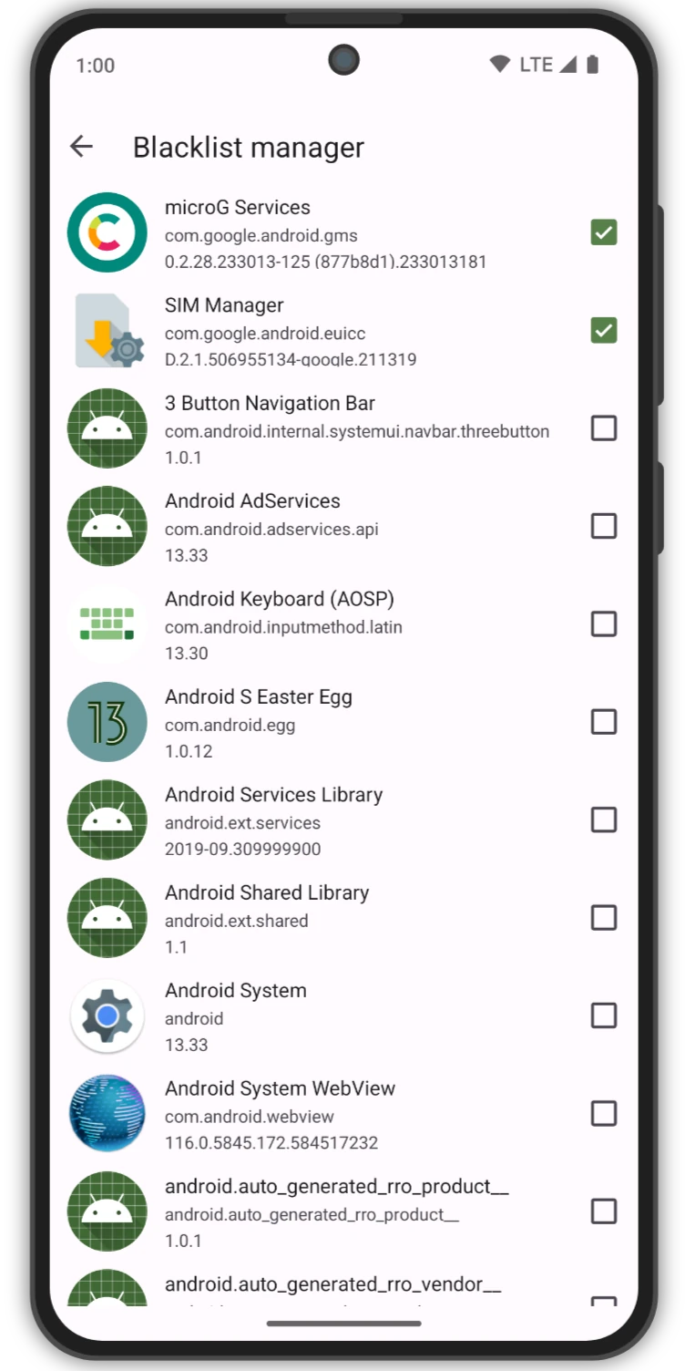 Aurora Store blacklist manager