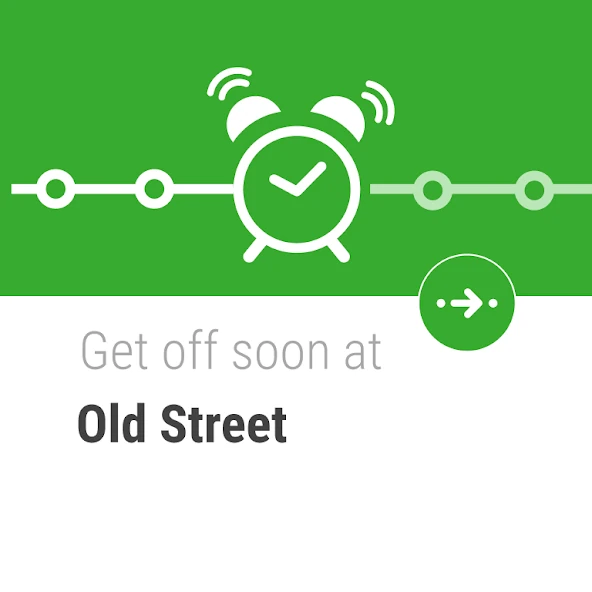 Citymapper wearable arrival alert to get off soon at Old Street