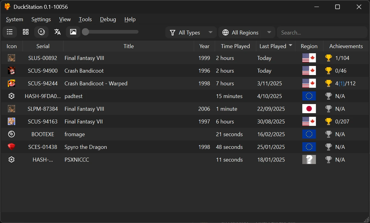 DuckStation: A fast, accuracy-focused PlayStation 1 emulator. Excellent ...