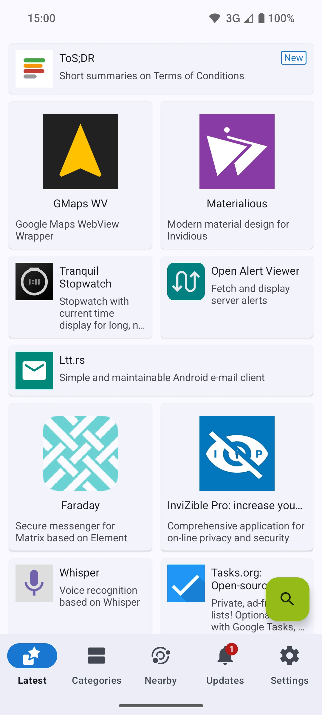 F-Droid application catalog