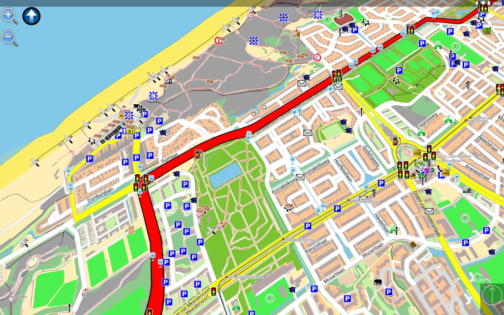 Navit route map