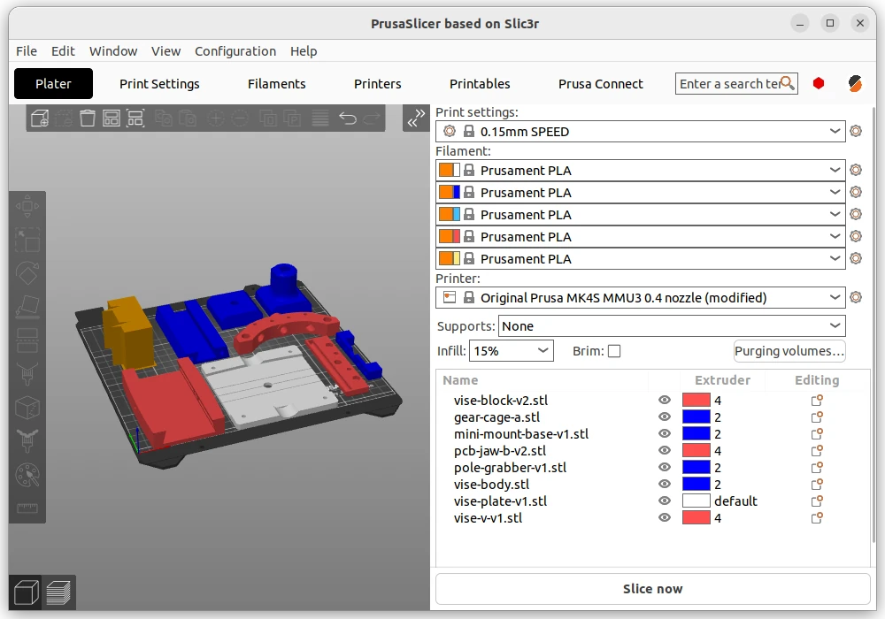 PrusaSlicer model and print settings