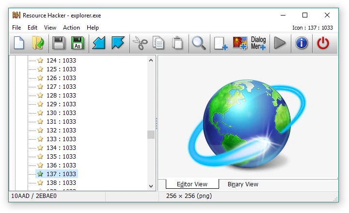 Resource Hacker icon resource viewer