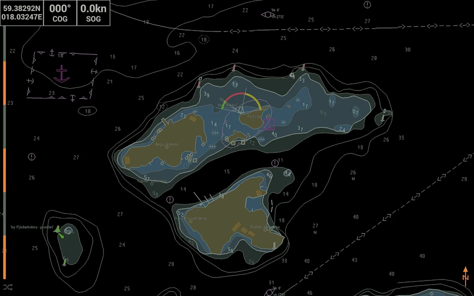 Seapilot night navigation chart